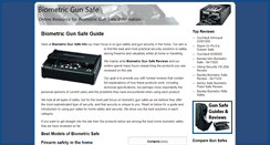 Desktop Screenshot of biometricgunsafeinfo.com